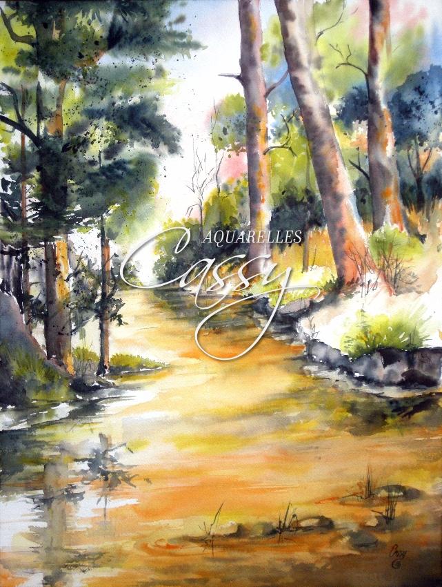 Au Fond des Bois 61 cm X 46 cm